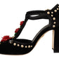 Elegant Velvet T-Strap Mary Jane Pumps