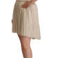 Chic Beige Strapless A-Line Dress