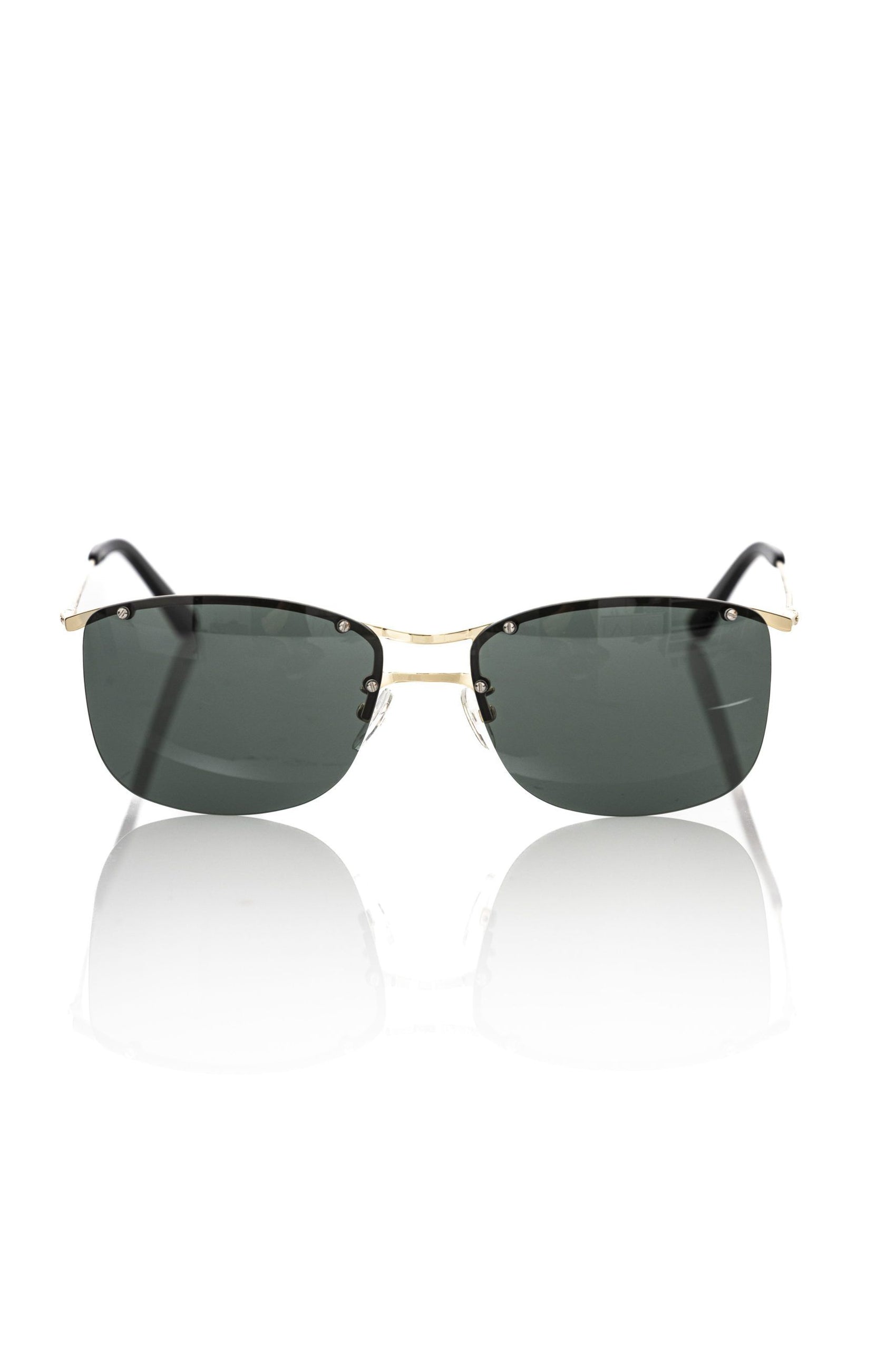 Black Metallic Fiber Men Sunglass