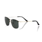 Black Metallic Fiber Men Sunglass