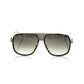 Brown Metallic Fiber Men Sunglass