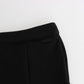 Chic Black Pencil Skirt Knee Length with Side Zip