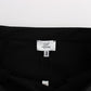 Chic Black Pencil Skirt Knee Length with Side Zip