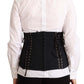 Top con cintura corsetto nero chic