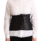 Top con cintura corsetto nero chic