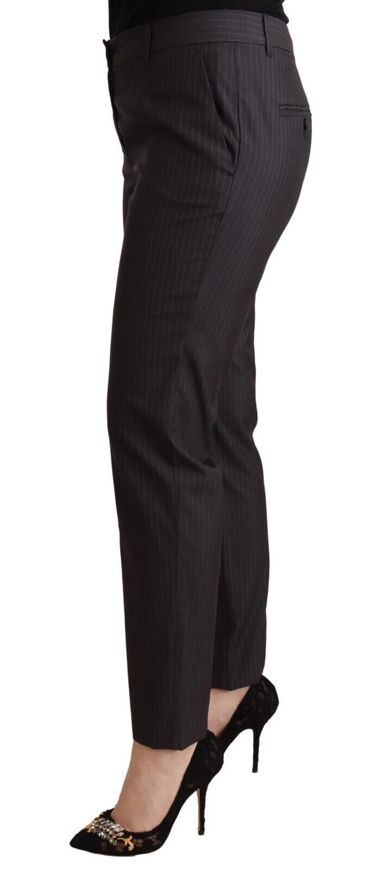 Pantaloni eleganti su misura in lana vergine e seta
