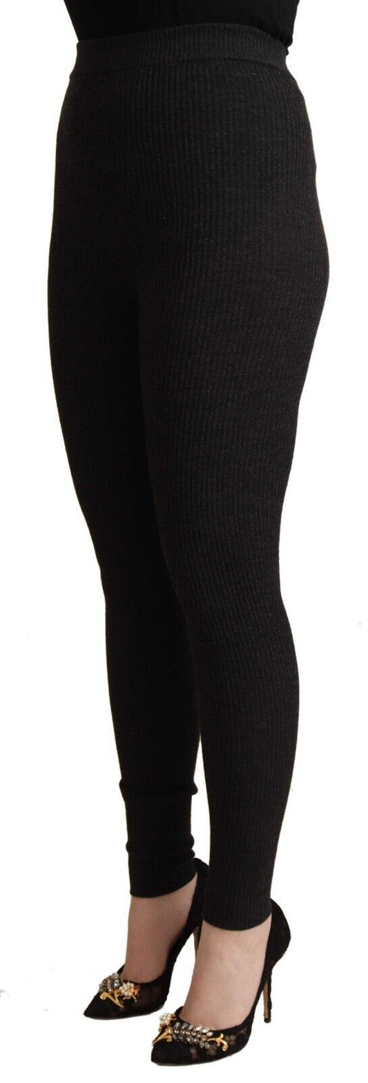Pantaloni eleganti in lana a vita alta