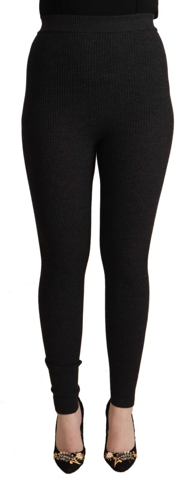 Pantaloni eleganti in lana a vita alta