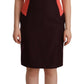 Multicolor V-Neck Sleeveless Sheath Dress