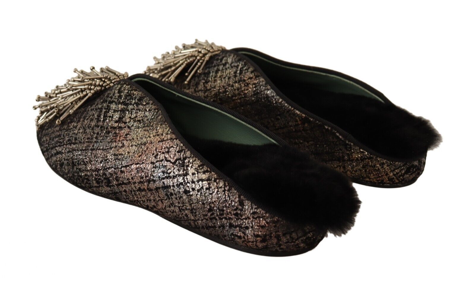 Golden Enchantment Leder-Ballerinas