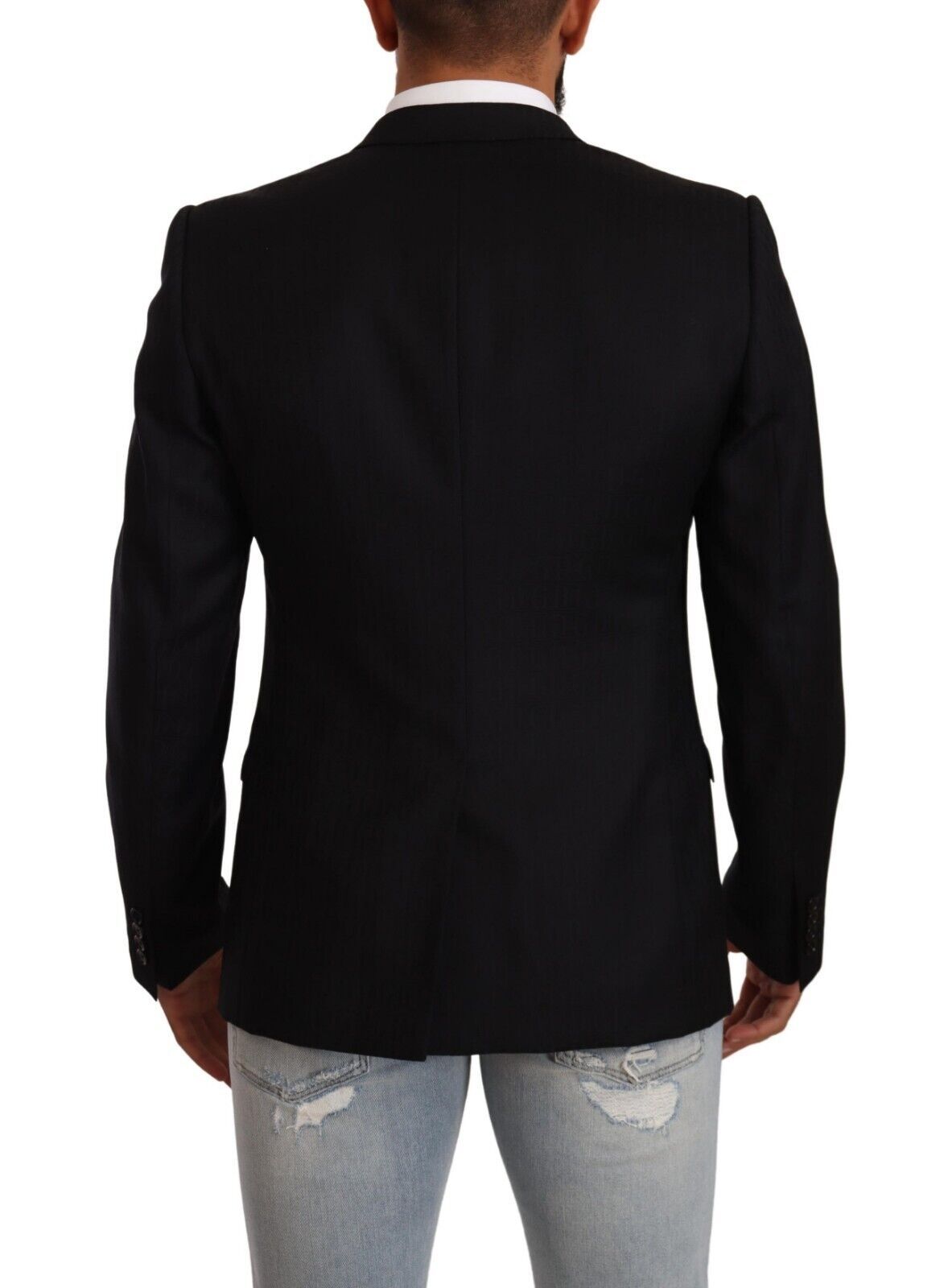 Exklusiver schwarzer Blazer aus Schurwolle