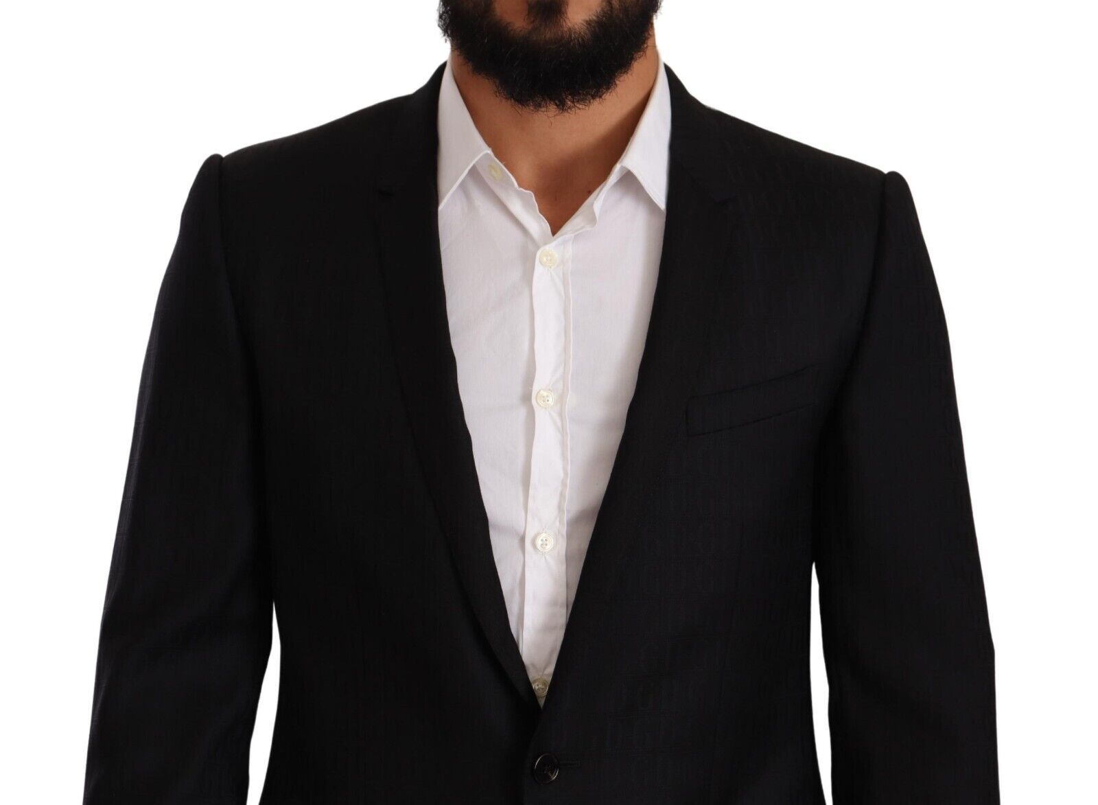 Exklusiver schwarzer Blazer aus Schurwolle