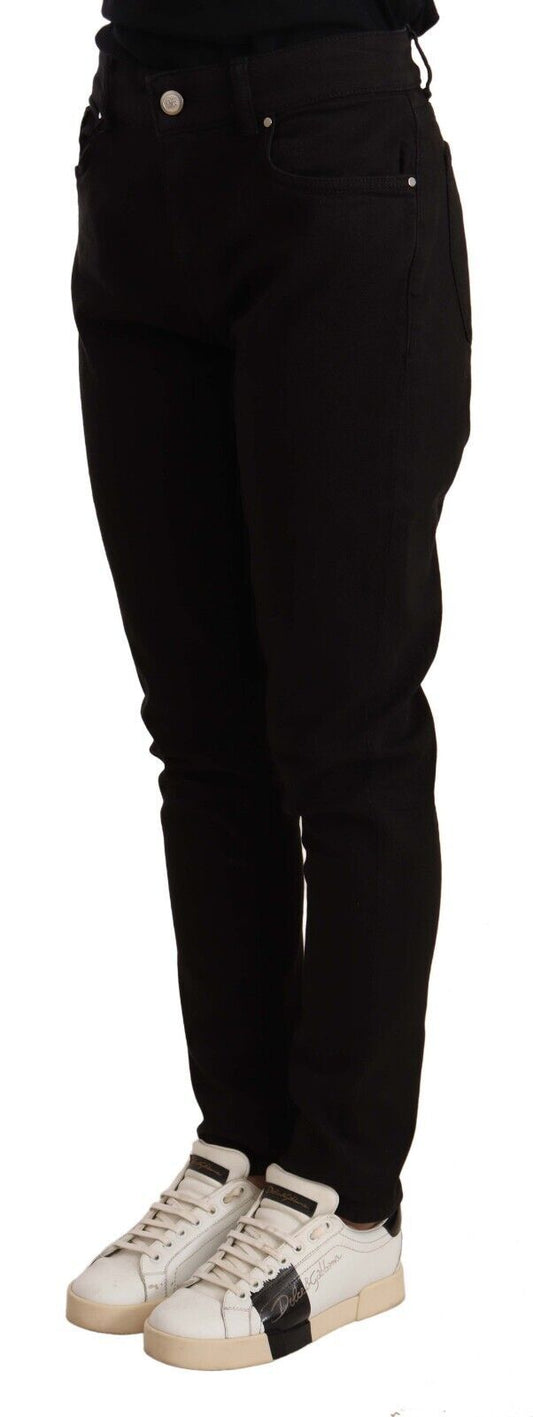 Eleganti jeans aderenti neri slim-fit
