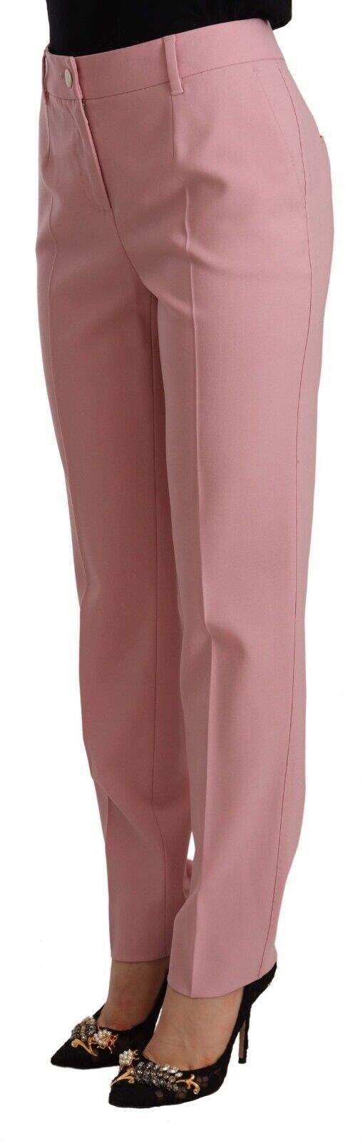 Elegante rosa High-Waist-Hose