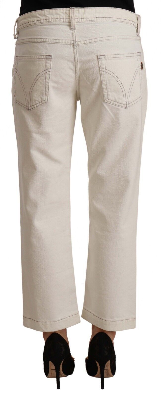 Schicke Off-White Cropped Jeans – Fashionista Must-Have
