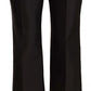 Schicke Cropped-Hose aus Seide in zeitlosem Schwarz
