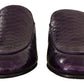 Purple Exotic Python Leather Slides