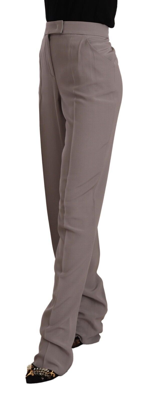 Elegante High Waist Hose aus Seidenmischung