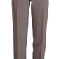 Elegant High Waist Silk Blend Trousers