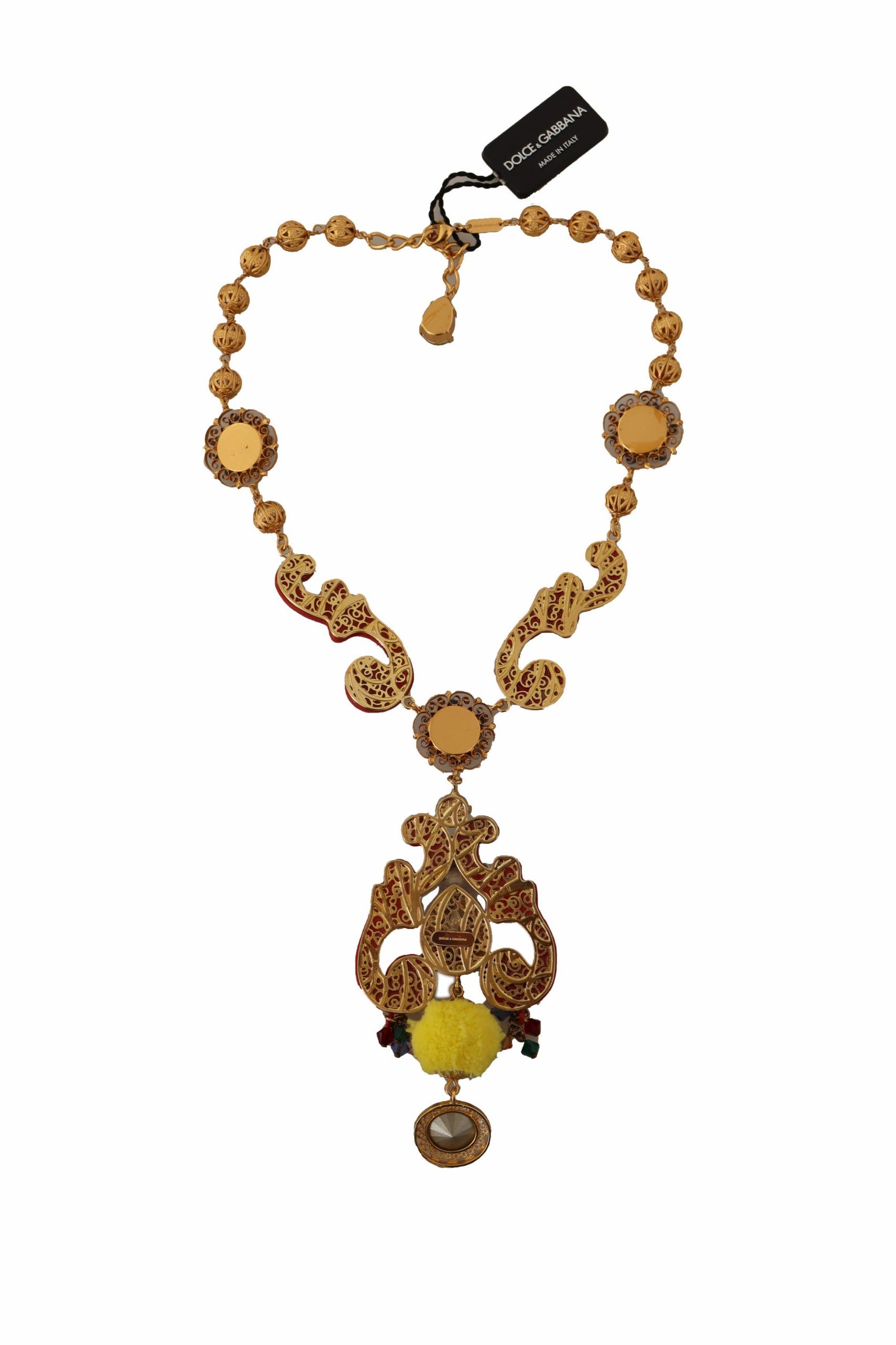 Collana con cristalli multicolori
