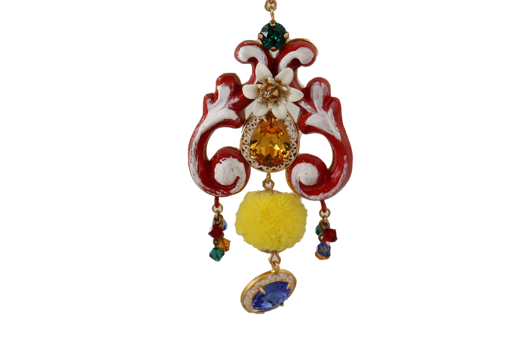 Collana con cristalli multicolori