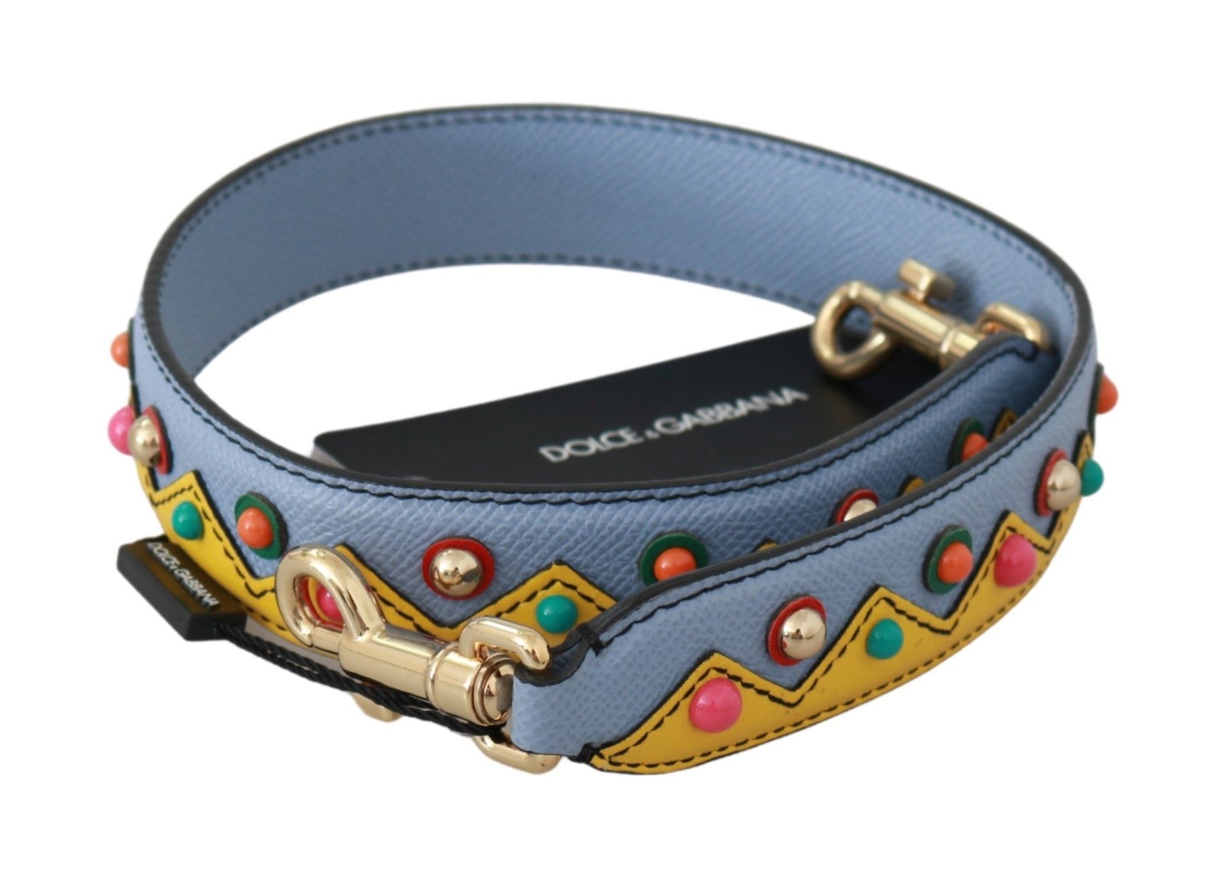 Accessorio tracolla in pelle multicolore