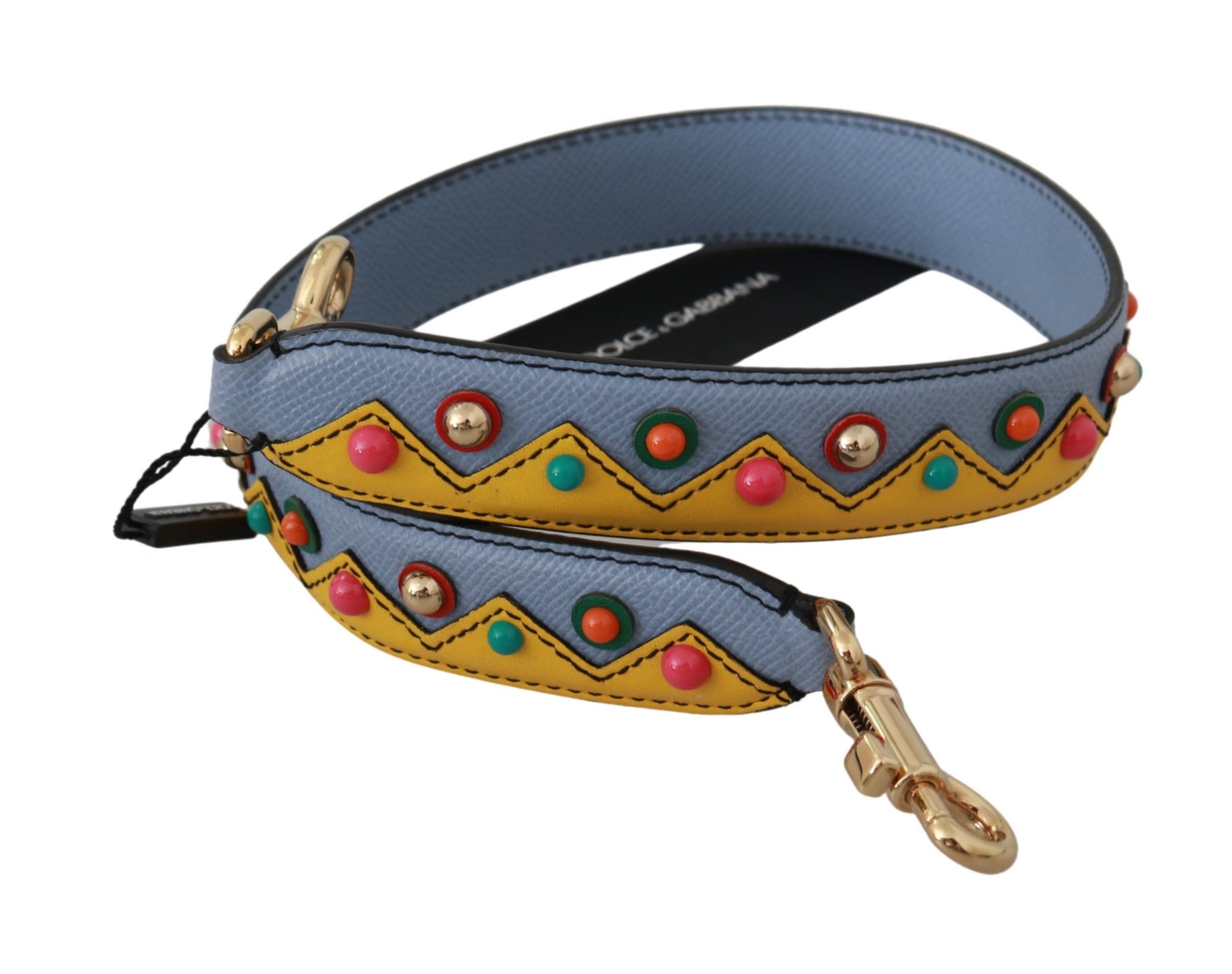 Accessorio tracolla in pelle multicolore