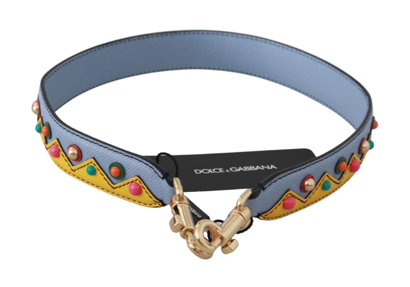 Accessorio tracolla in pelle multicolore