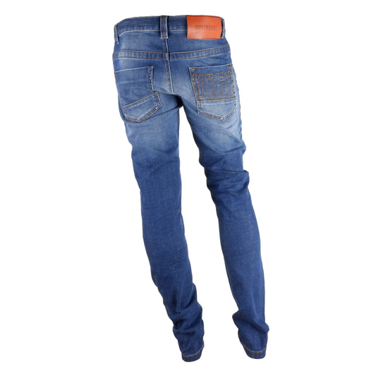 Jeans blu scuro eleganti vestibilità regolare