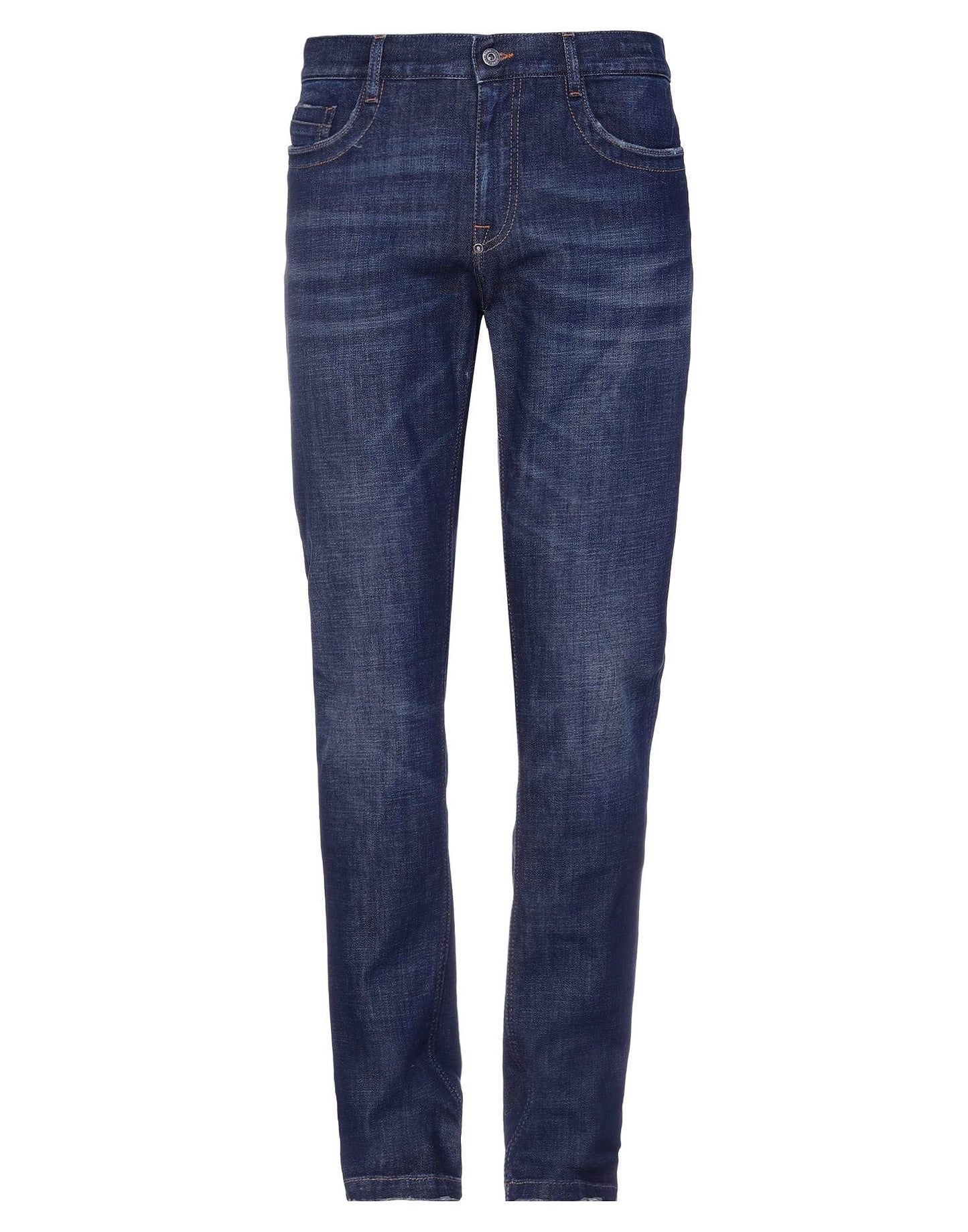 Jeans da uomo in cotone blu