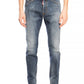 Marineblaue Distressed-Jeans „Cool Guy Jean“