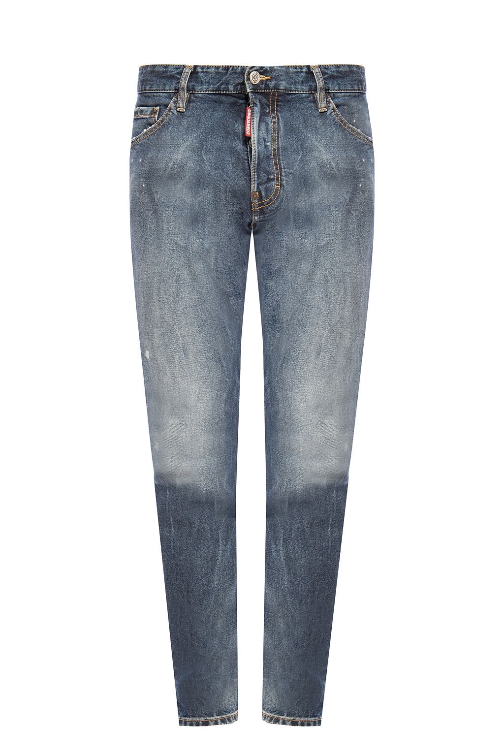 Pantaloni in denim blu navy usurati 'Cool Guy Jean'