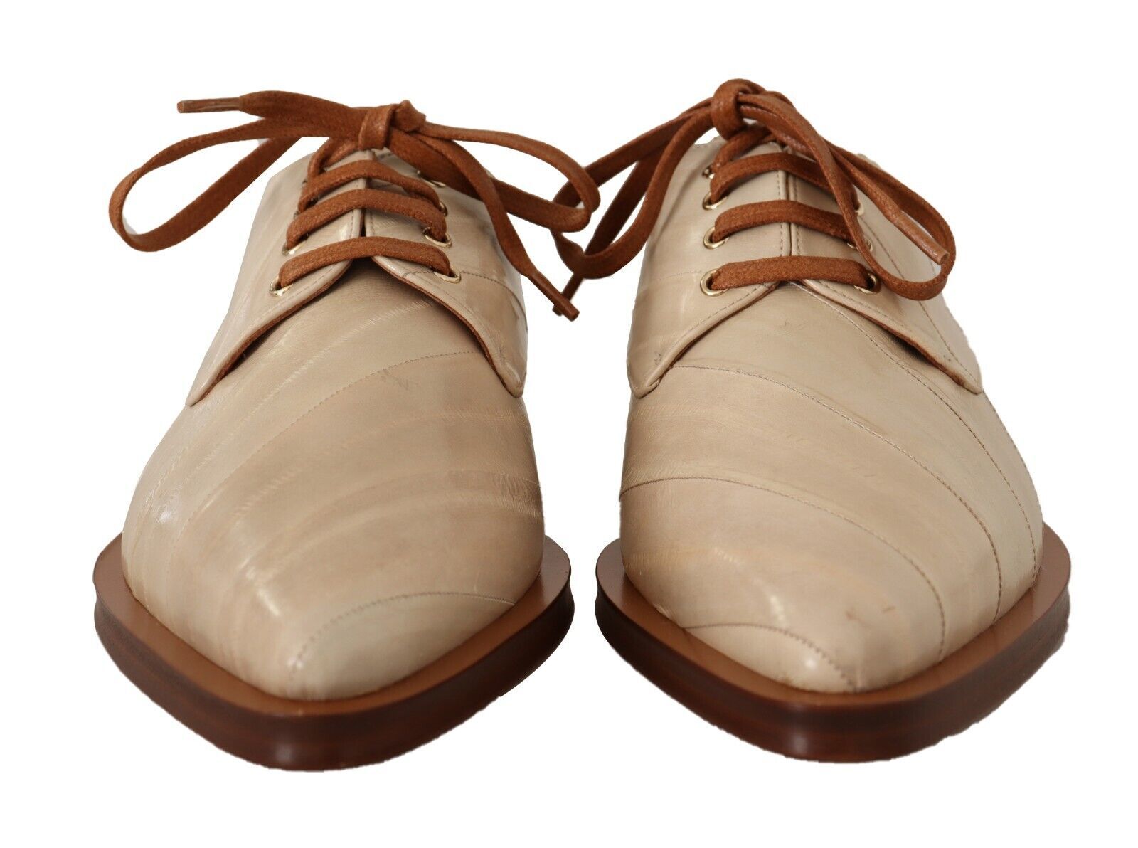 Elegante beige Ballerinas aus Aalleder