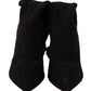 Elegant Black Stretch Socks Boots