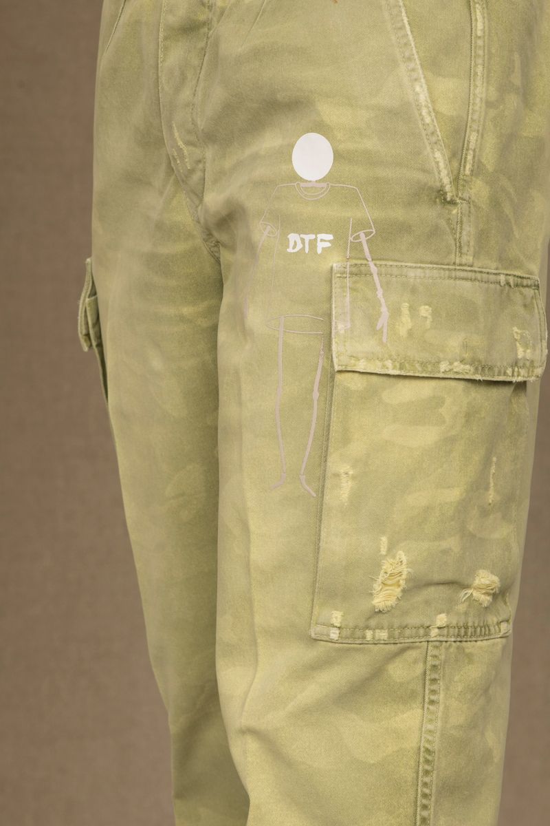 Grüne Baumwolljeans für Herren