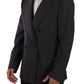 Elegant Gray Sicilia Wool Blend Suit