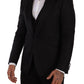 Sicilia Slim Fit Black Suit Ensemble