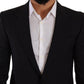 Eleganter schwarzer Martini Slim Fit Blazer und Weste