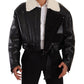 Elegant Shearling Biker Jacket