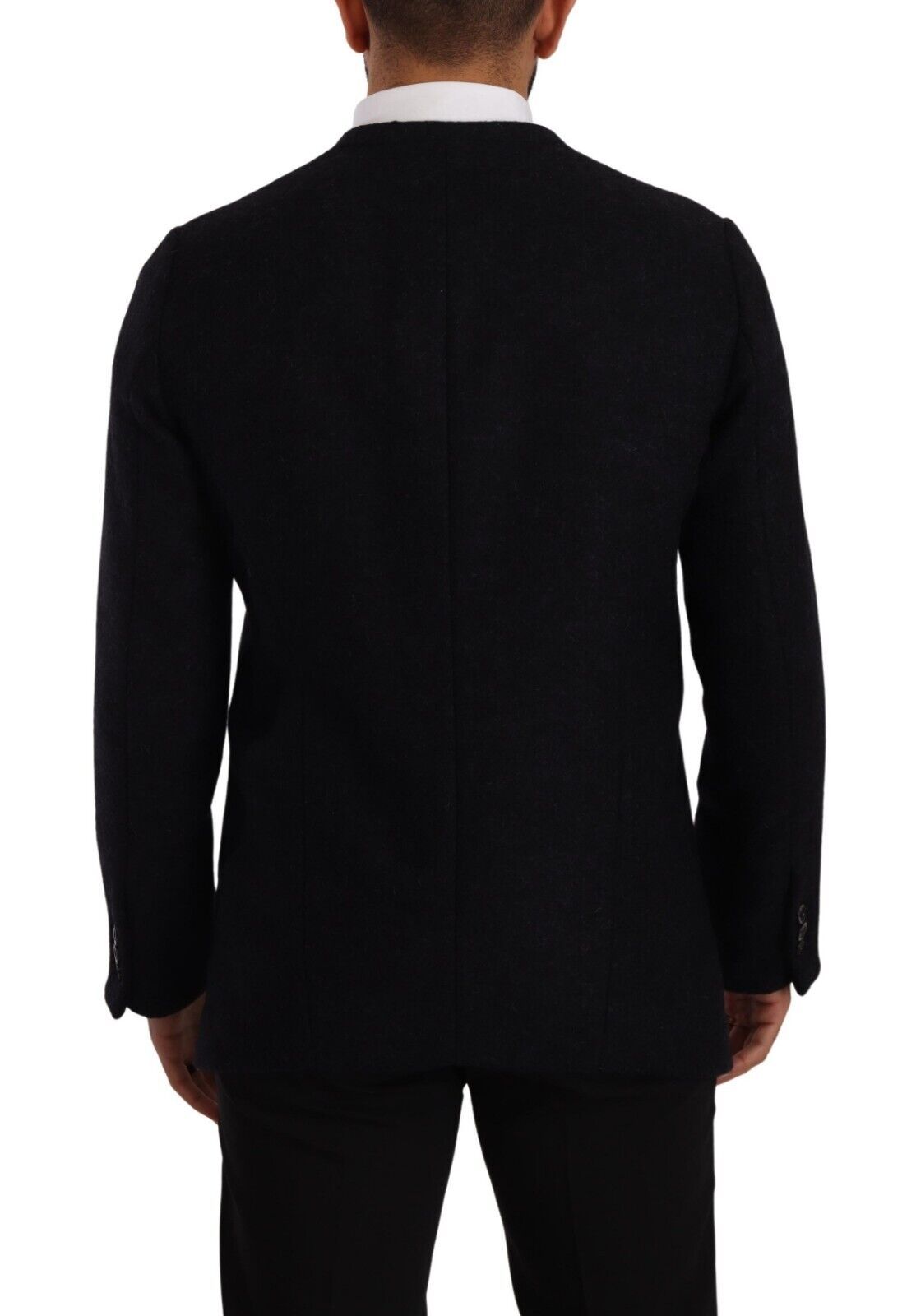 Elegante dunkelgraue Jacke aus Alpaka-Mischgewebe
