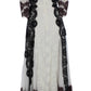 Dolce & Gabbana White Floral Lace Full Length Gown Dress