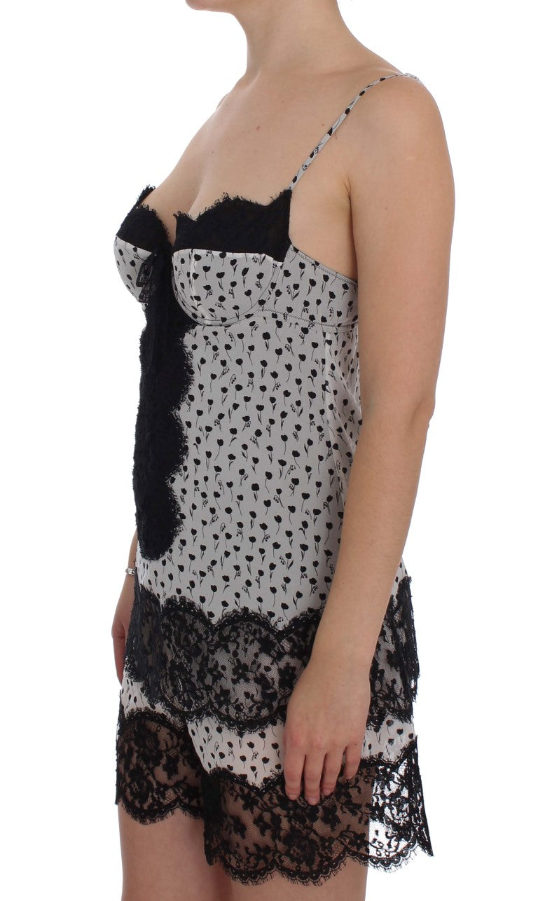 Elegantes Seidenhemd mit floraler Spitze