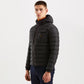 Sleek Hooded Down Jacket with Pockets