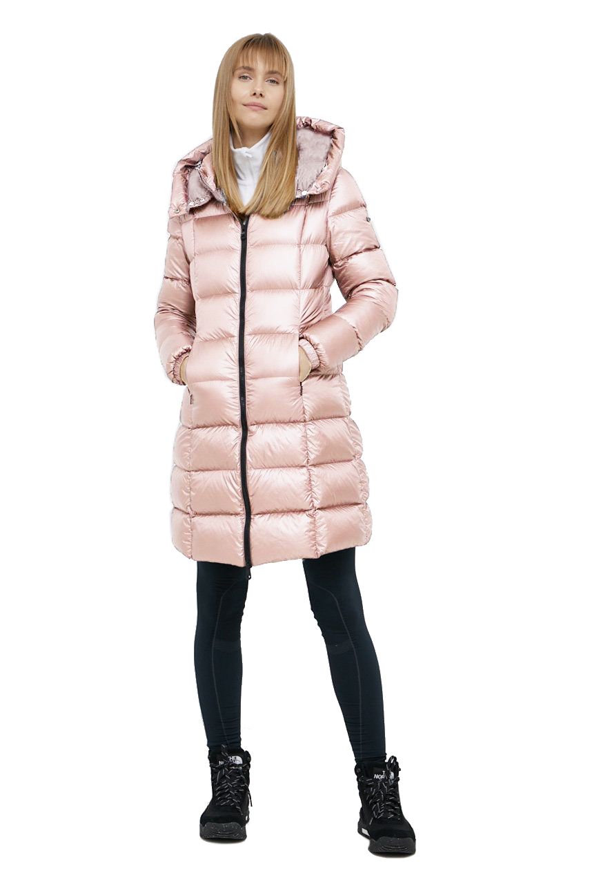 Pink Nylon Women Jacket