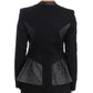 Elegant Monochrome Zippered Blazer Jacket