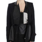 Elegant Monochrome Zippered Blazer Jacket