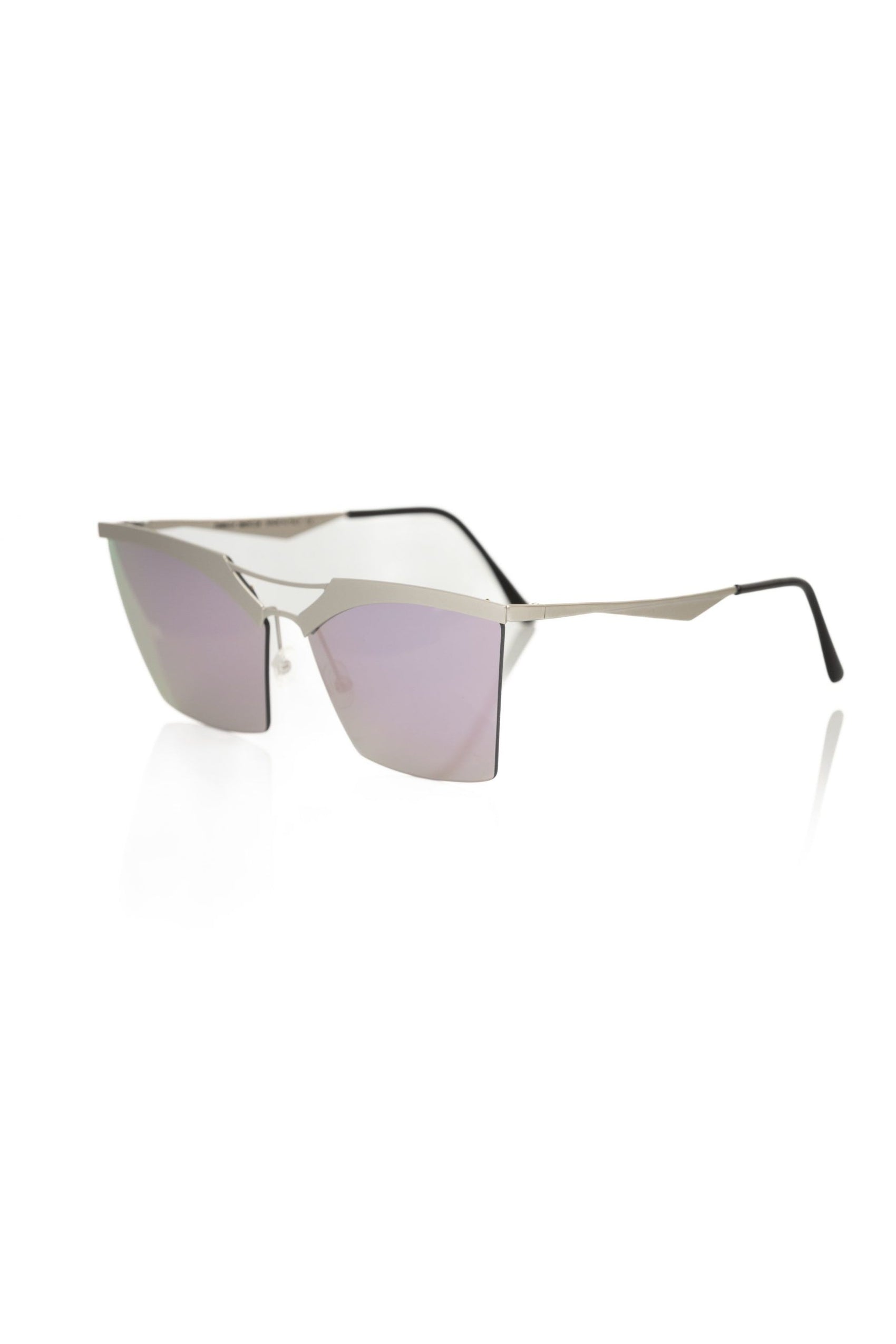 Silbermetallische Damensonnenbrille