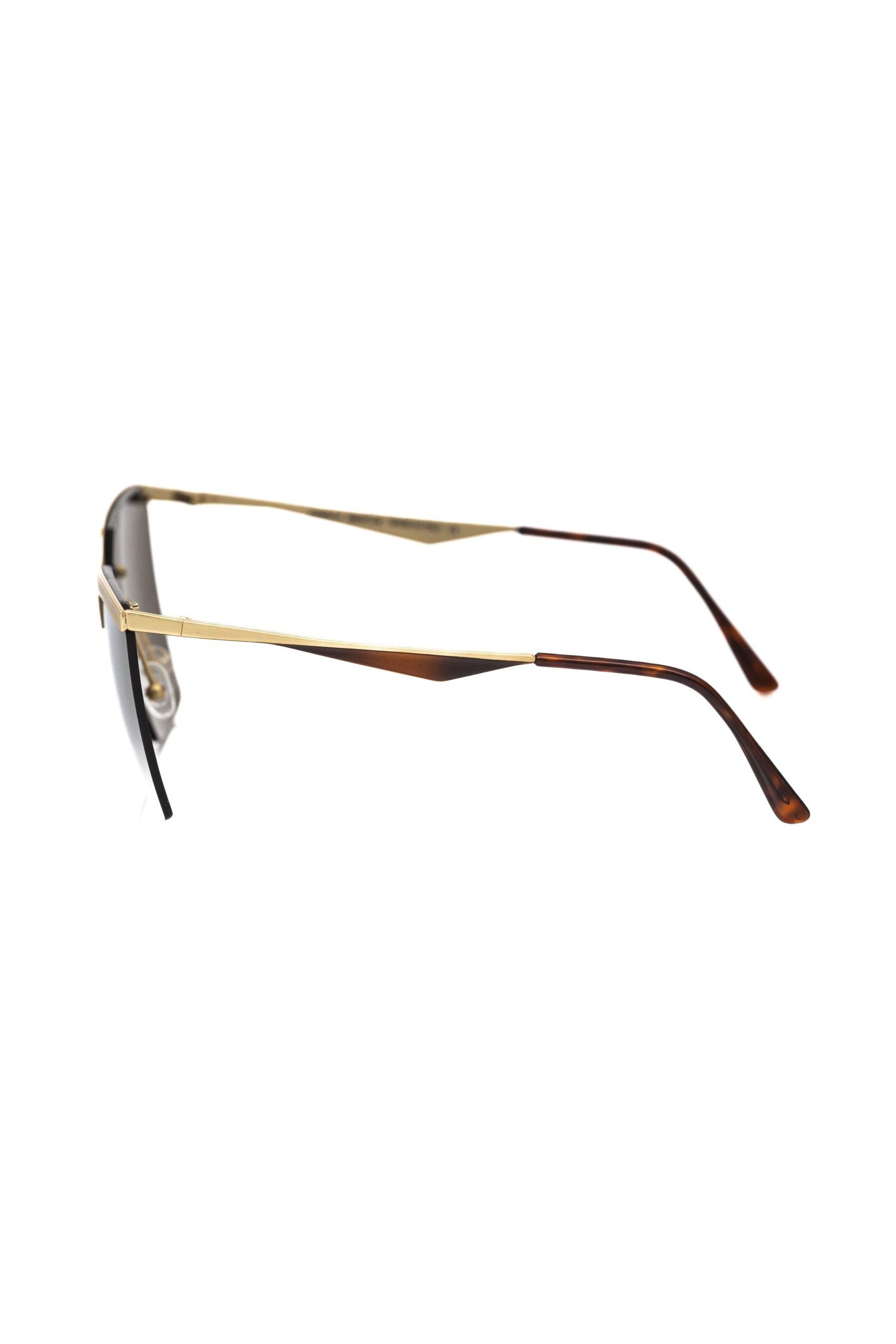 Goldmetallische Damensonnenbrille