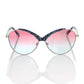 Blue Metallic Women Sunglasses