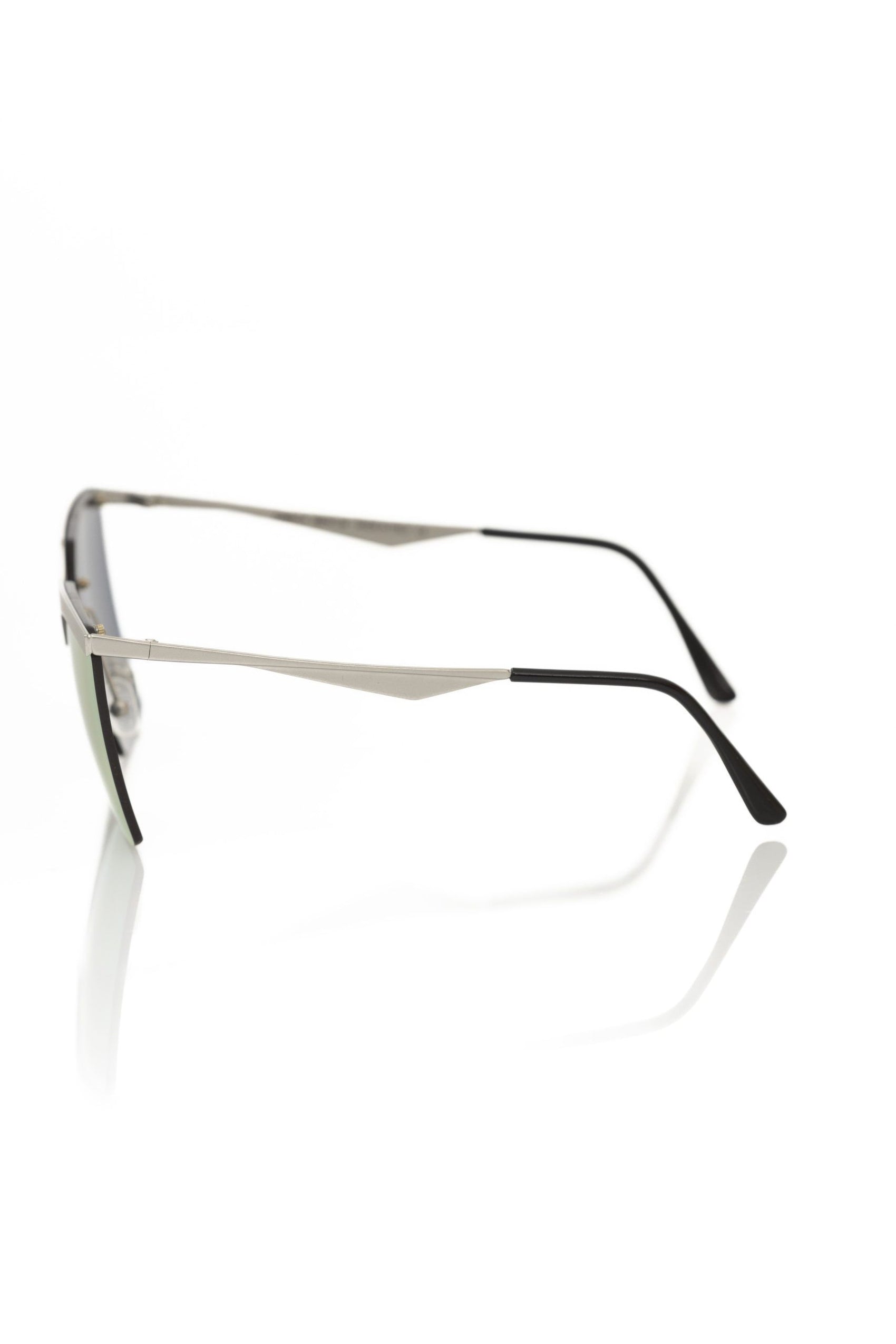 Silbermetallische Damensonnenbrille